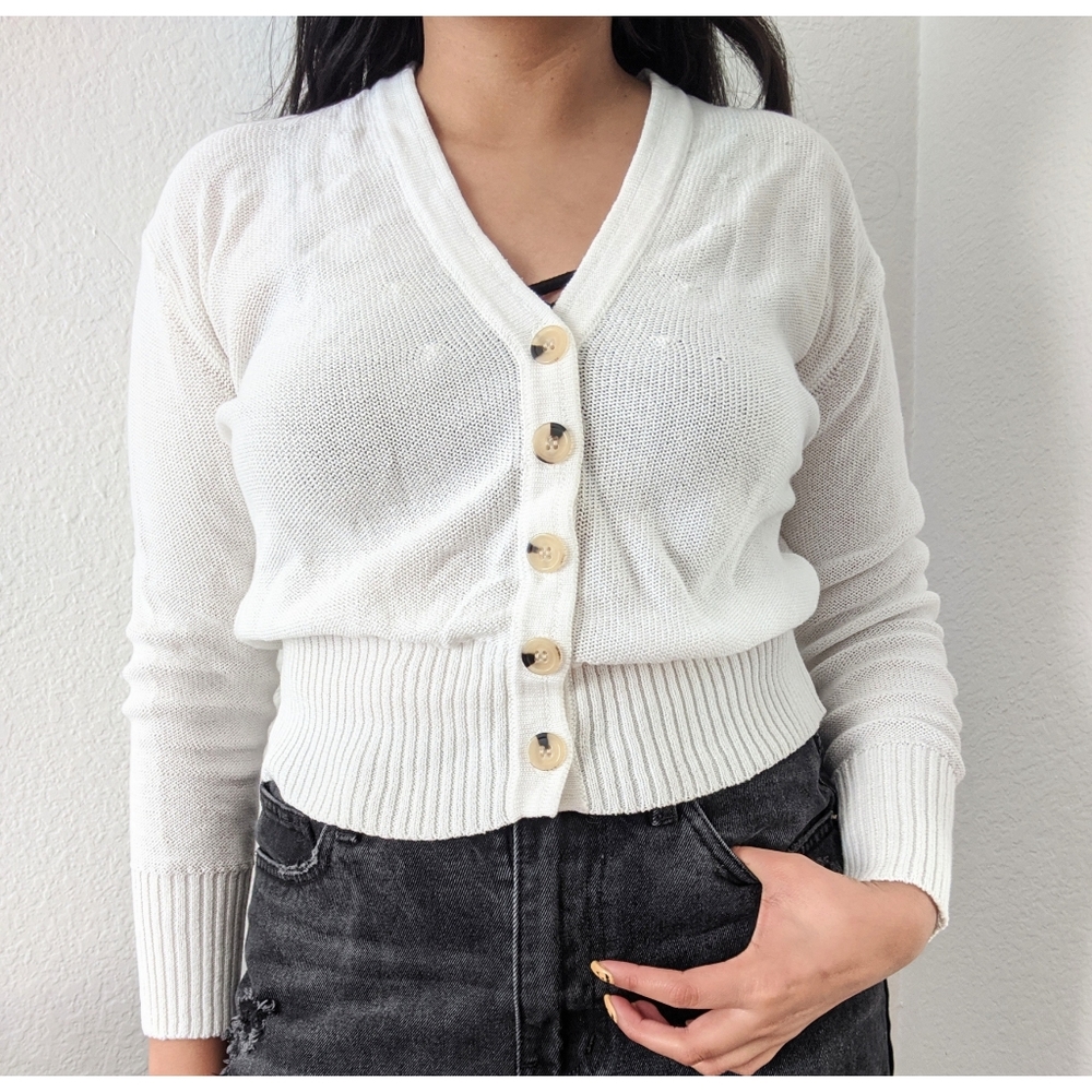 Lou & Grey Cropped Knit Sweater